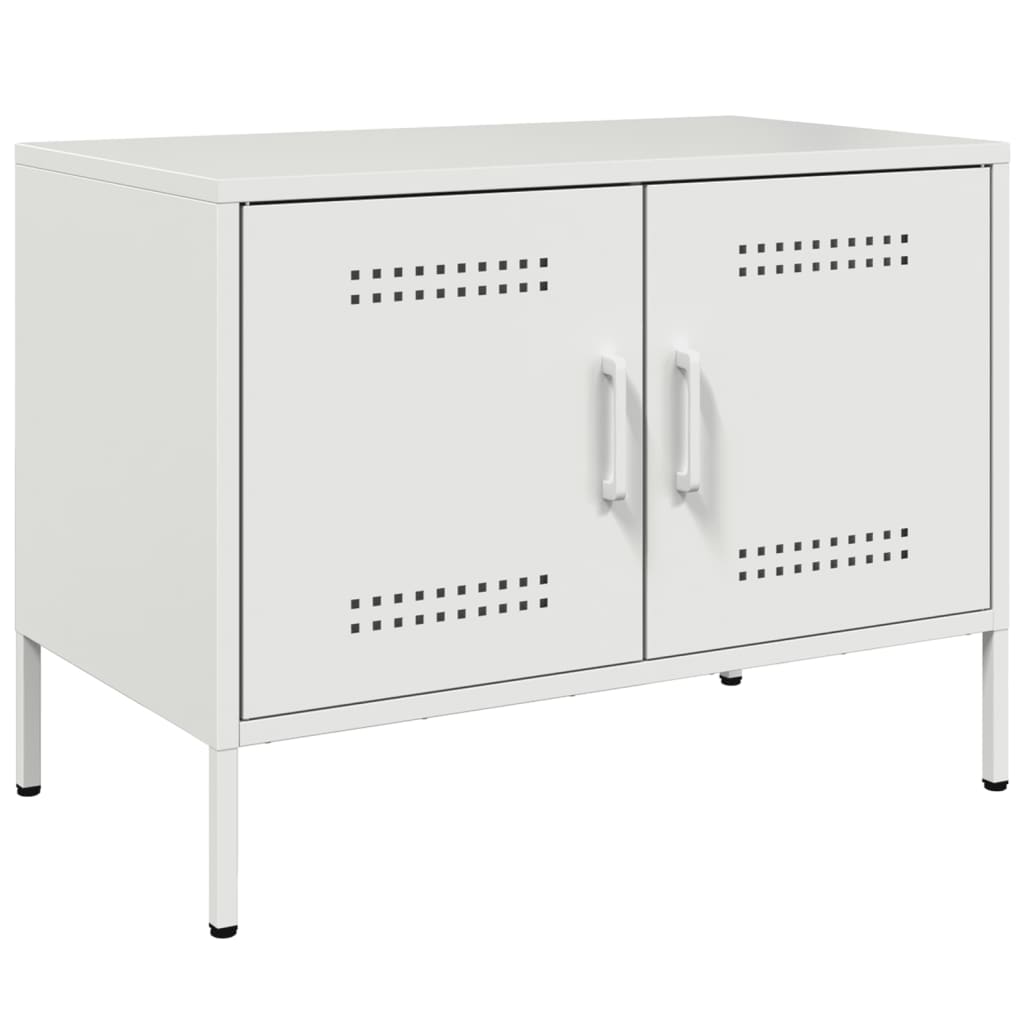 Stolik pod tv 68x39x50,5 cm stal - biały, 1 - number 2.