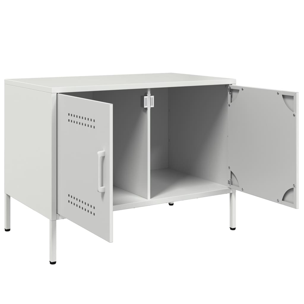 Stolik pod tv 68x39x50,5 cm stal - biały, 1 - number 9.