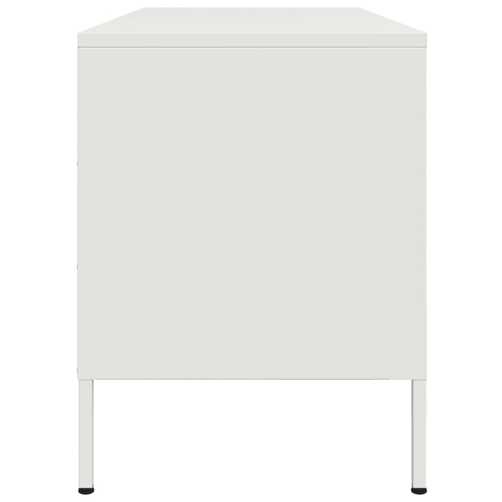 Stolik pod tv 100,5x39x50,5 cm stal - biały, 1 - number 7.