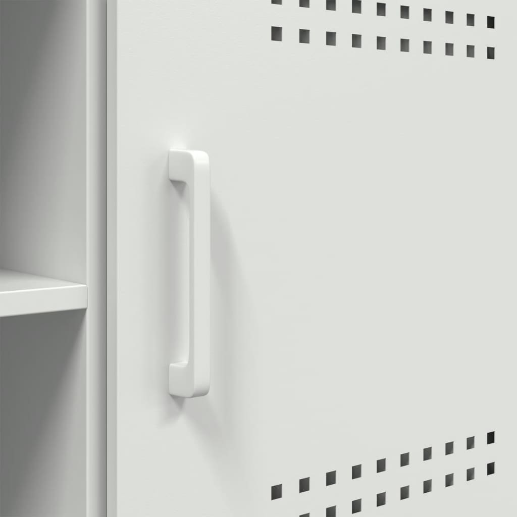 Stolik pod tv 100,5x39x50,5 cm stal - biały, 1 - number 11.