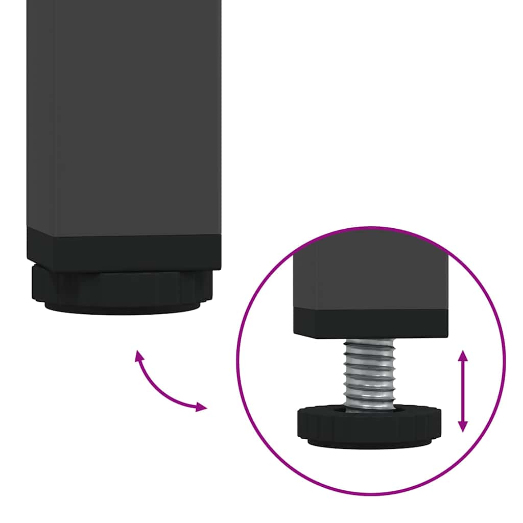 Sengebord 36x39x68 cm stål - sort, 1 - number 10.