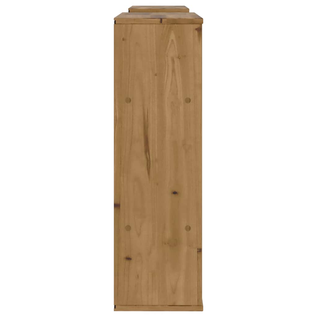 Tv -skap 5 stk med lagring odda solid furu - naturlig farget, 1, 9 hyller 5 skuffer - number 10.