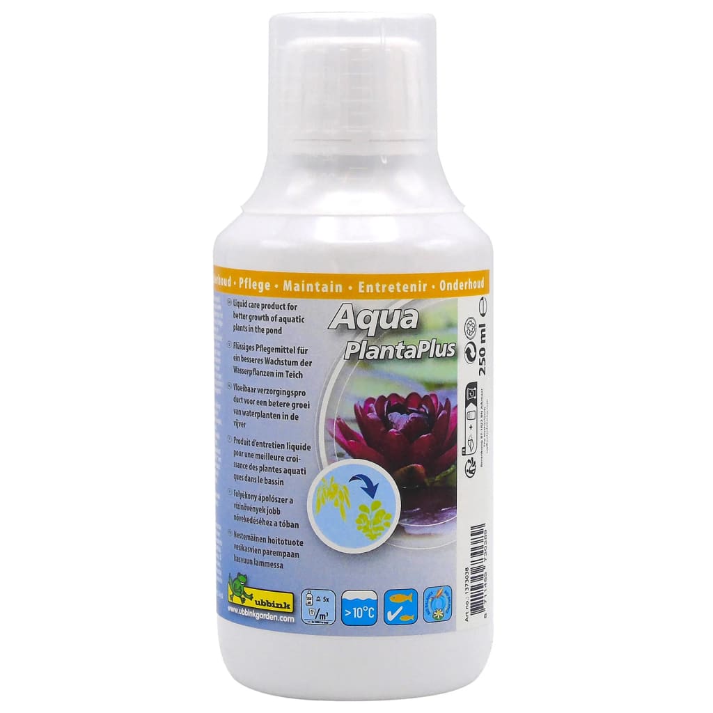 Ubbink vandbehandling til havedam aqua planta plus 250 ml for 5000 l - number 1.
