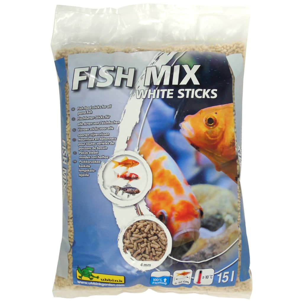 Ubbink nourriture pour poissons mélange pour poissons bâtonnets blancs 4 mm 15 l - number 2.