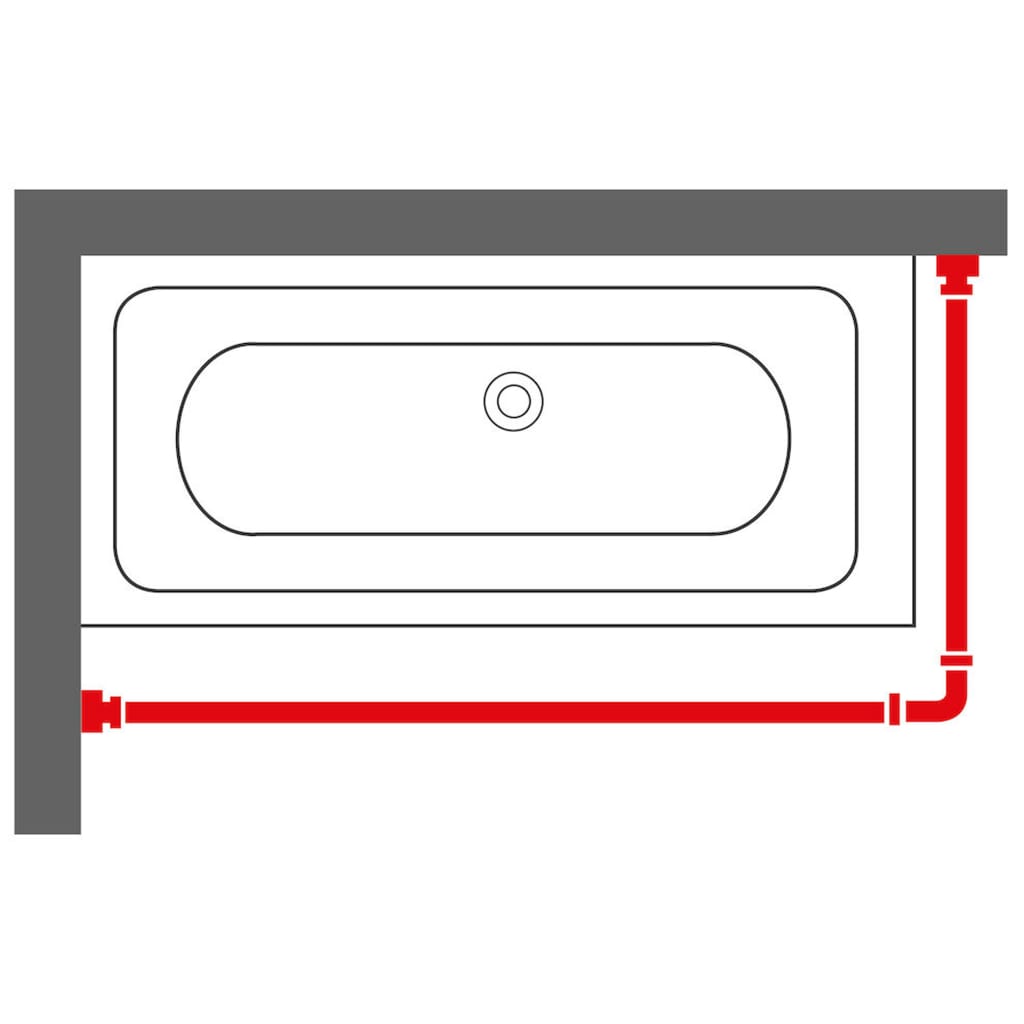 Tringle à rideau de douche combinée sealskin chromée - number 6.