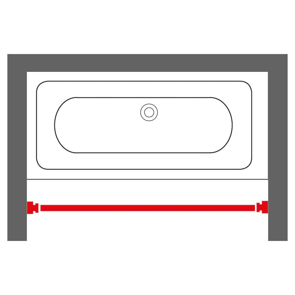 Sealskin teleskopisk badeforhængsstang 125-220 cm krom - number 4.