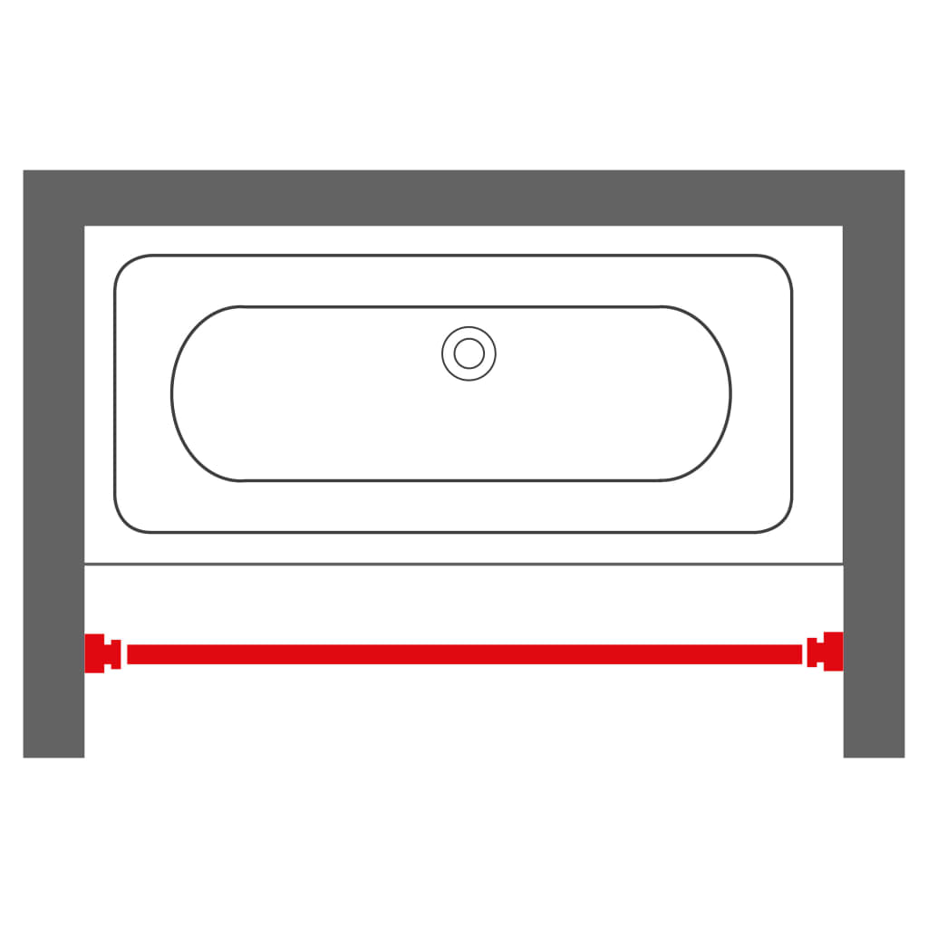 Sealskin teleskopisk badeforhængsstang 255 cm krom - number 2.