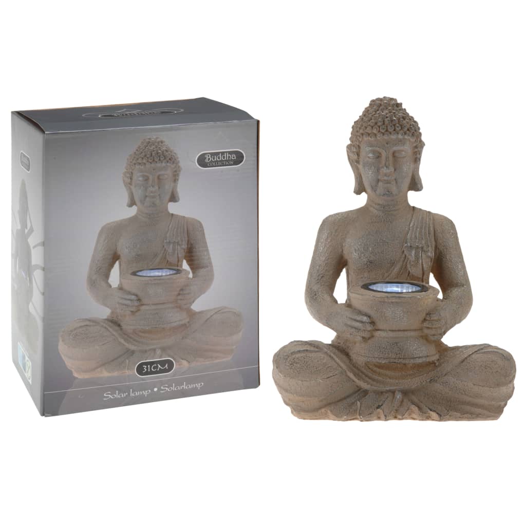 Progarden bouddha polystone avec lampe solaire - number 2.