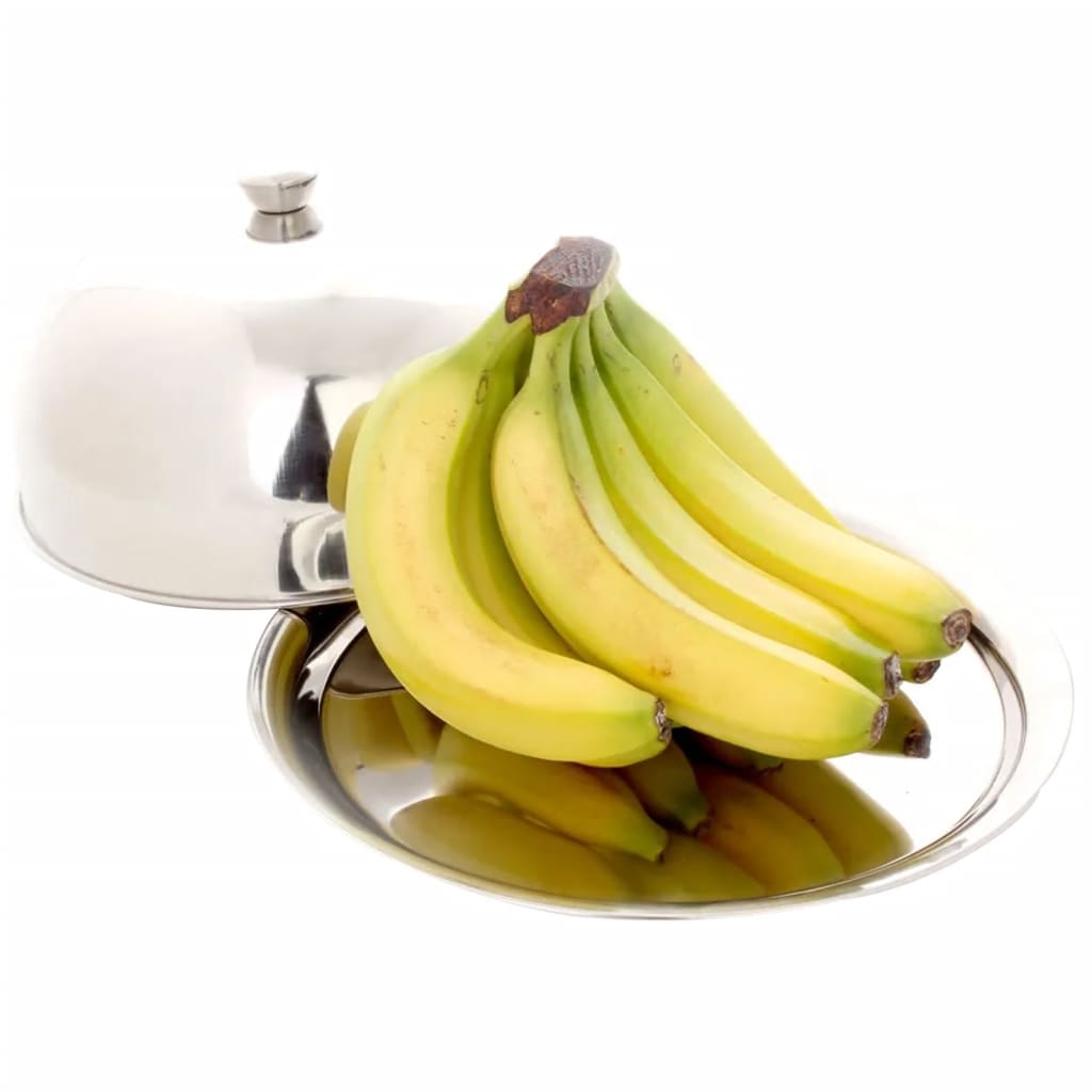 Excellent houseware serveringsfad med klokkelåg rustfrit stål - number 2.