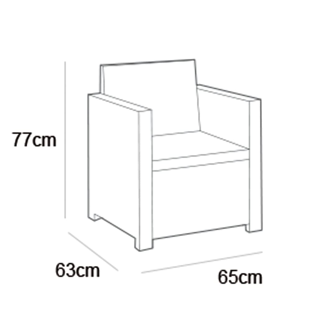 Keter garden stolica monaco graphite grey - number 4.