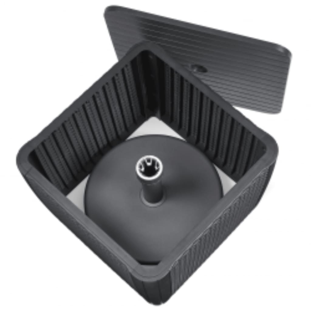 Keter vanjski stolić luzon plus s rupom za suncobran grafitno siva - number 5.