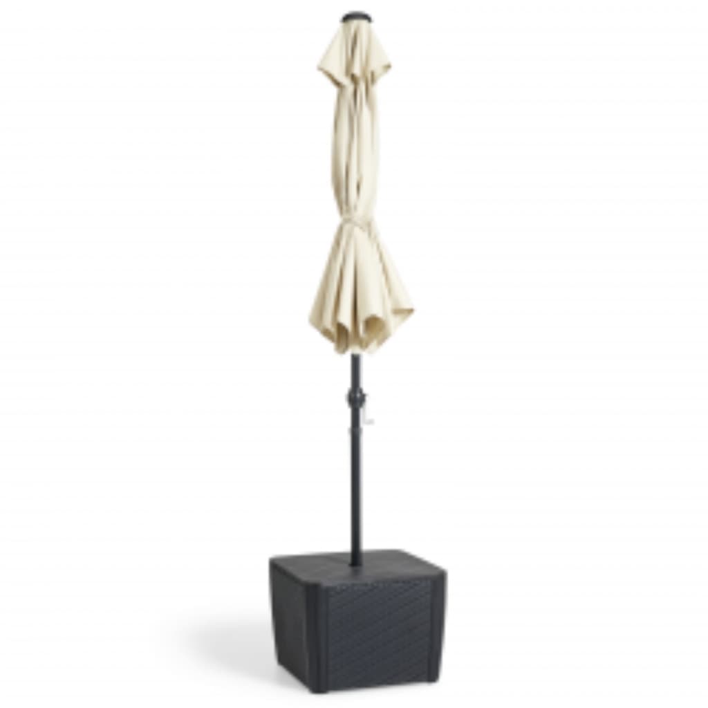 Keter vanjski stolić luzon plus s rupom za suncobran grafitno siva - number 4.