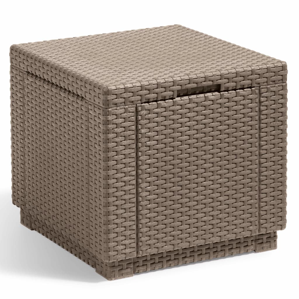 Keter opbevaringspuf cube cappuccinofarvet 228749 - number 1.