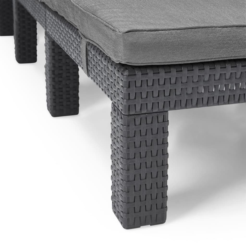 Keter liggestol med hynde daytona grafitgrå - number 6.