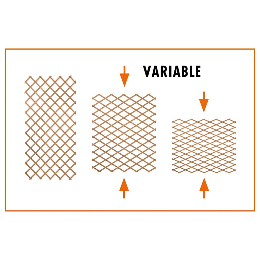 Treillis nature 50x150 cm bois gris anthracite - number 4.