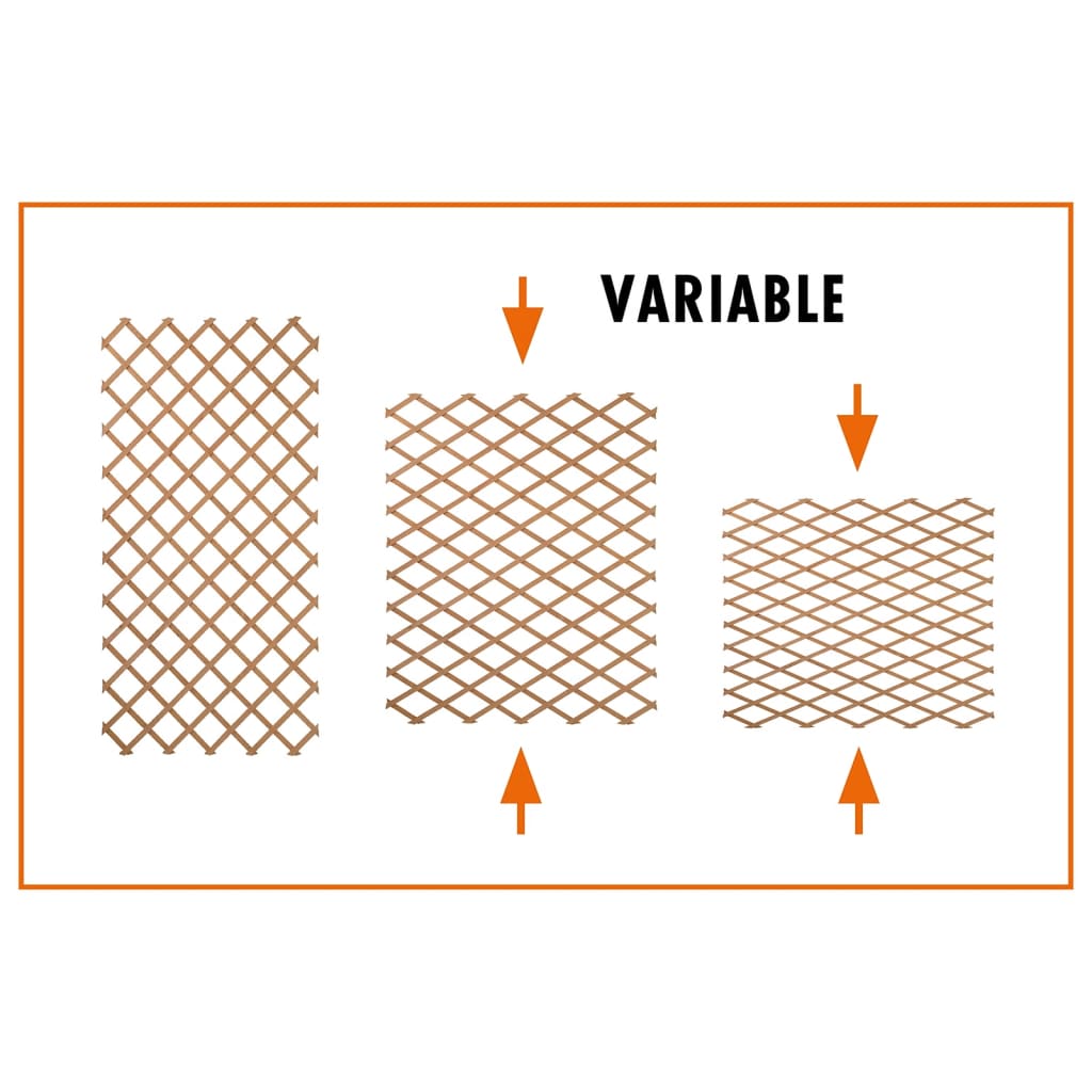 Treillis nature bois 100 x 300 cm marron - number 3.