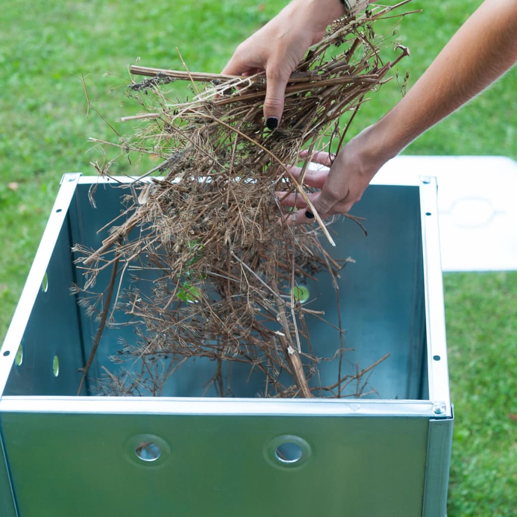 Priroda spalionica komposta pocinčani čelik 46x46x65 cm kvadrat - number 4.