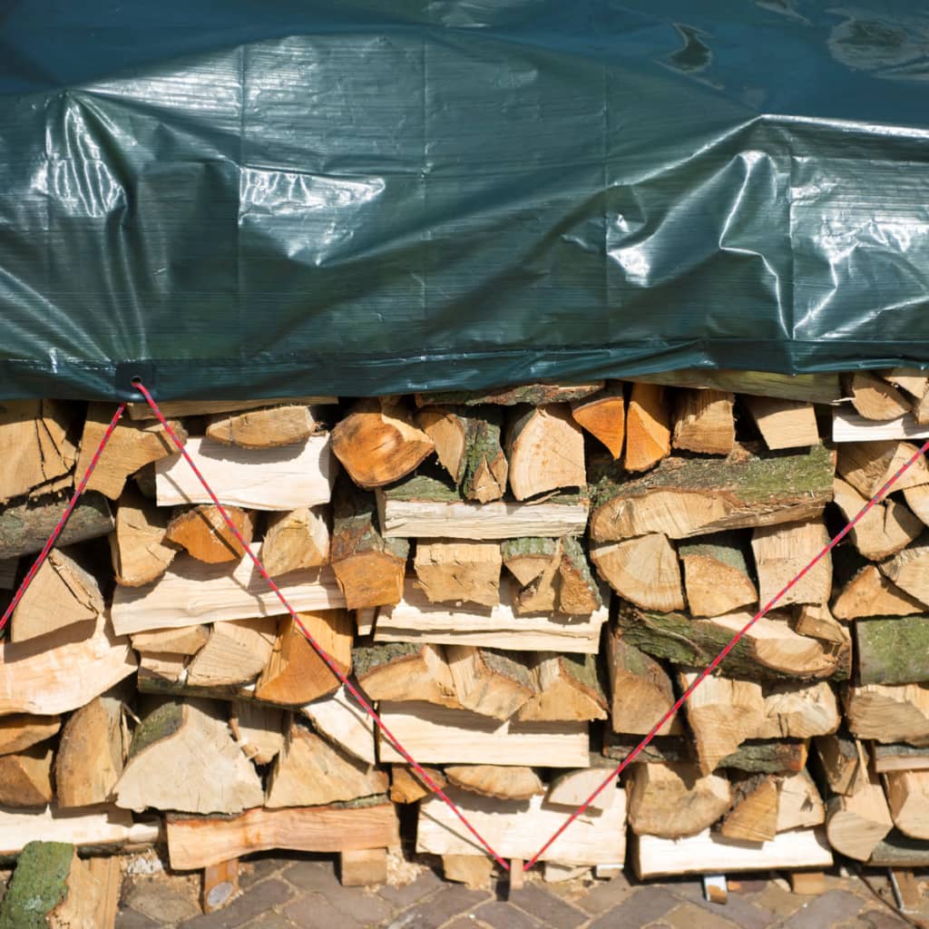 Nature tarpaulin for firewood 3x4 m pe green 6072418 - number 1.