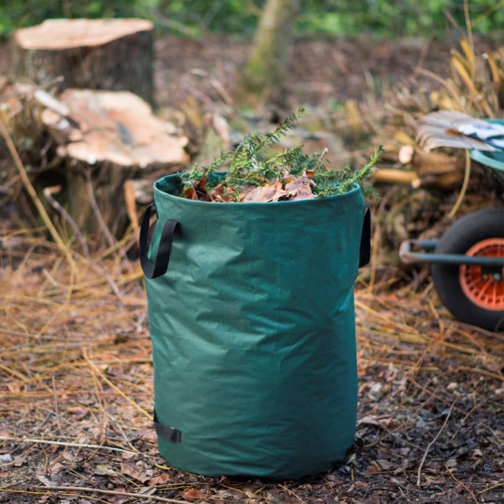 Nature garden waste bag 140 l round green - number 1.
