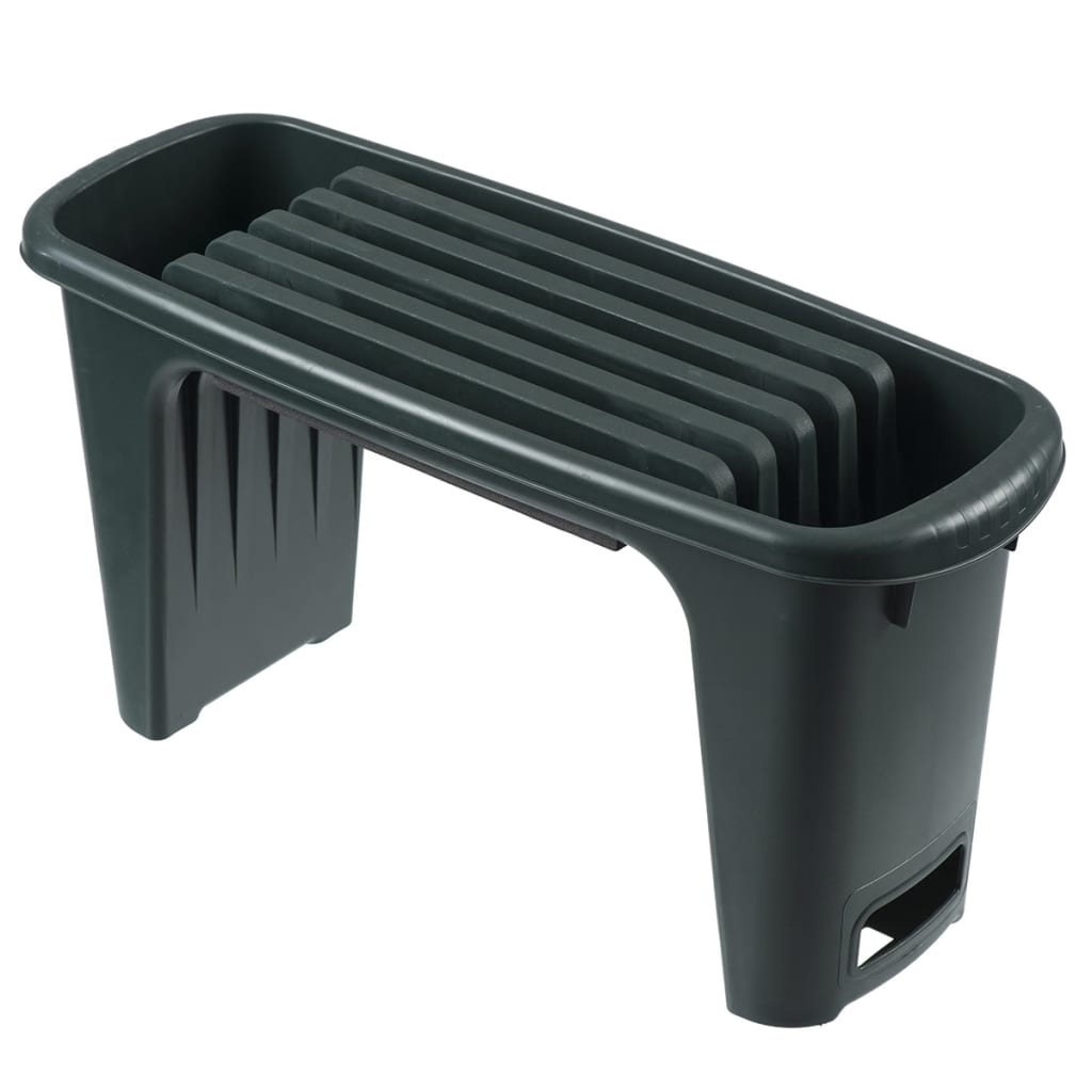 Nature 2-in-1 stool for gardening 65.5 x 25 x 34 cm green - number 1.