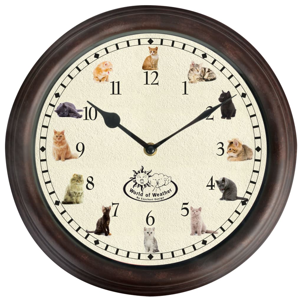 Horloge design esschert avec sons de chat - number 2.