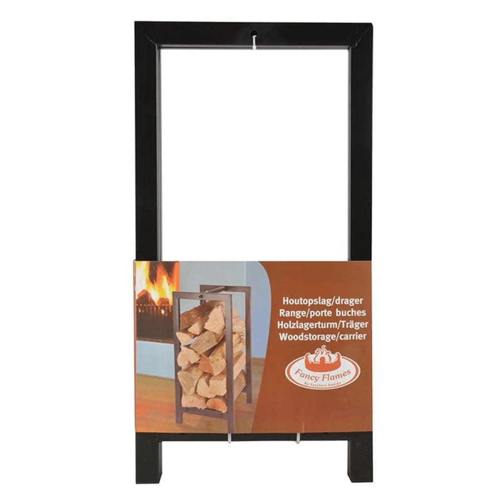 Support en bois noir design esschert - number 4.