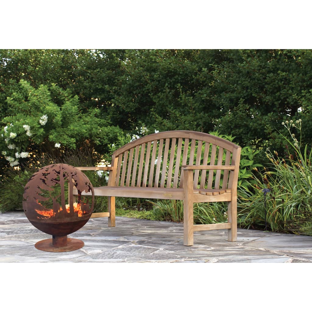 Cheminée découpée au laser esschert design 57,5 ​​x 57 x 66 cm couleur rouille ff261 - number 4.