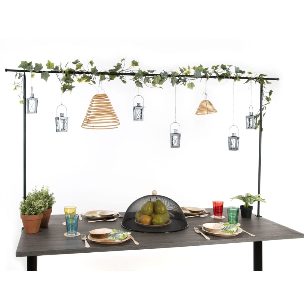 Esschert design decorative table bar with clamp black - number 9.