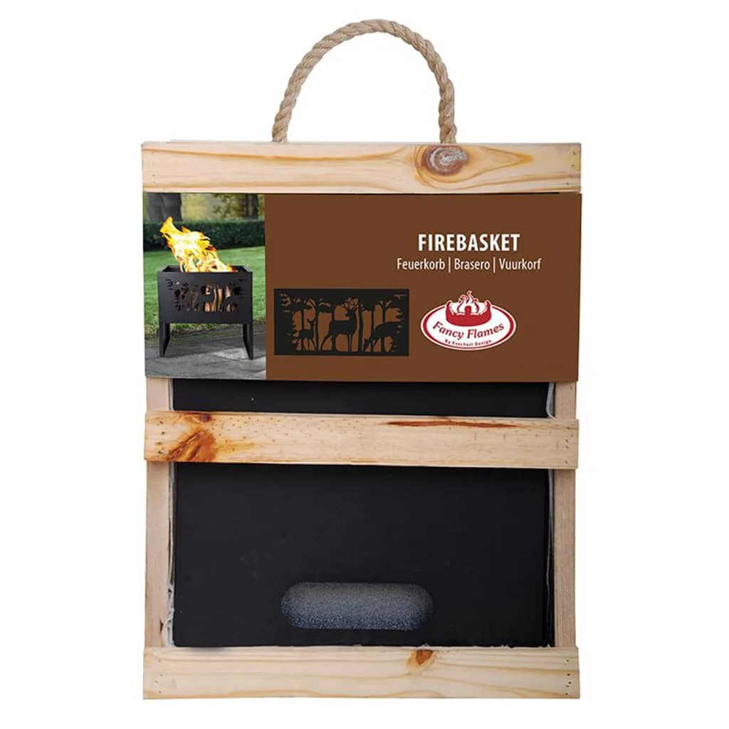 Esschert design bålkurv rektangulær rådyrdesign - number 3.