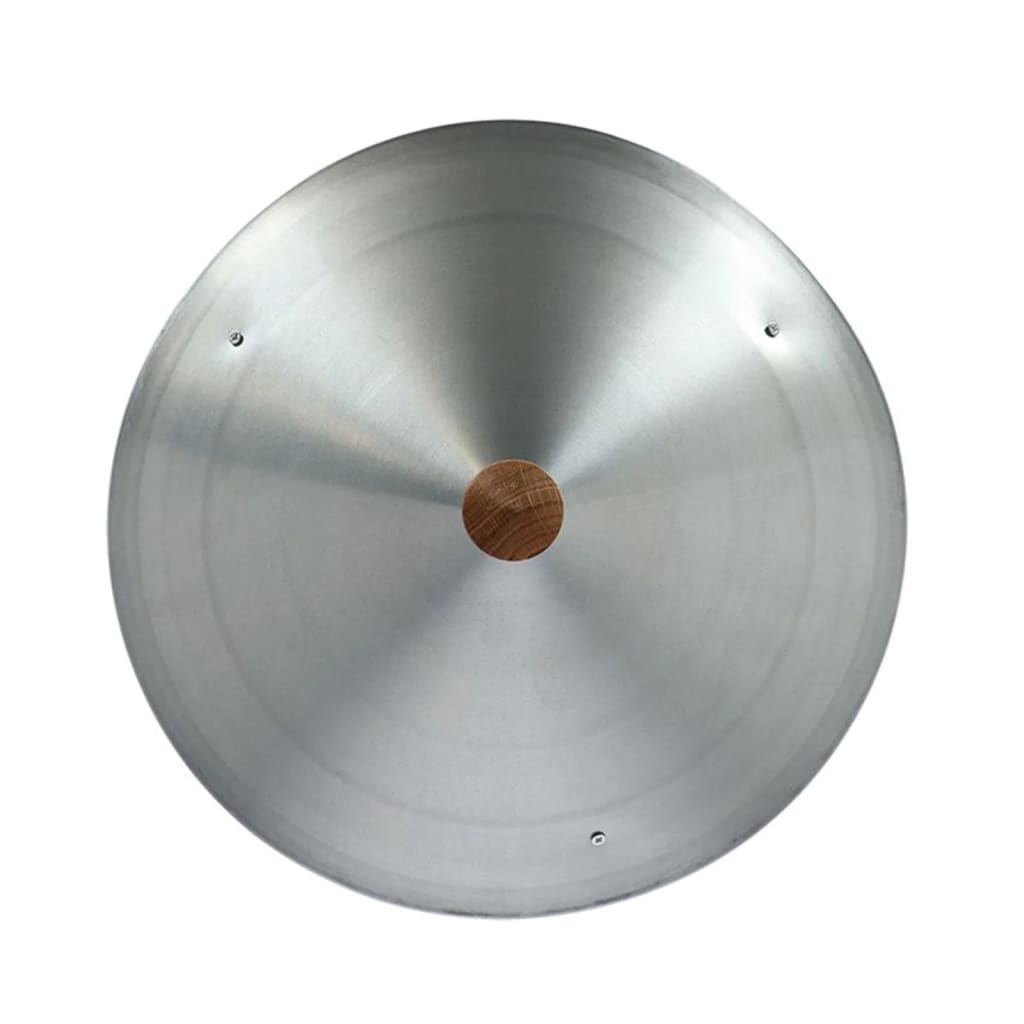 Mangeoire à oiseaux design esschert avec silo à nourriture et toit rond en zinc - number 3.