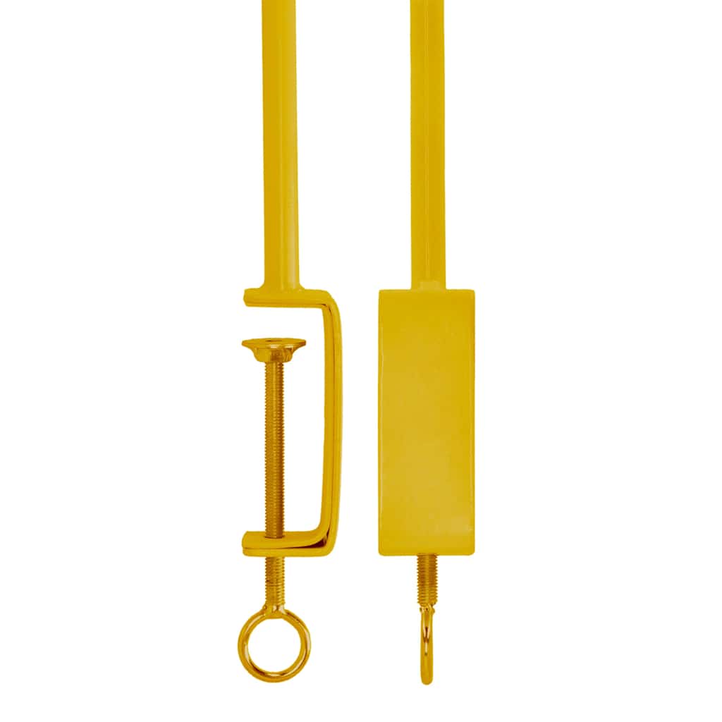 Barre de table décorative avec pince de serrage esschert design couleur or - number 4.