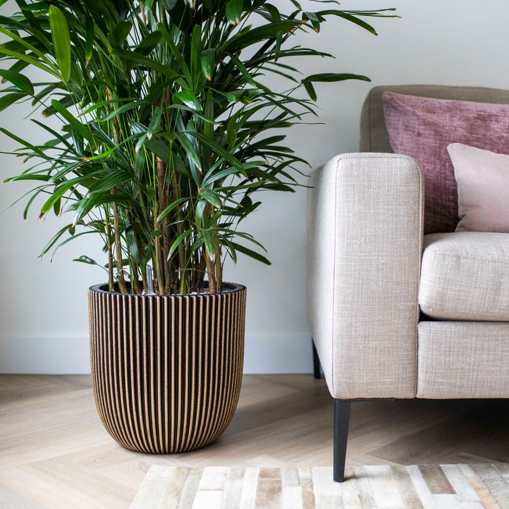 Capi jar groove 35x34 cm black and gold - black and gold, ø 35 x 34 cm, 1 - number 1.