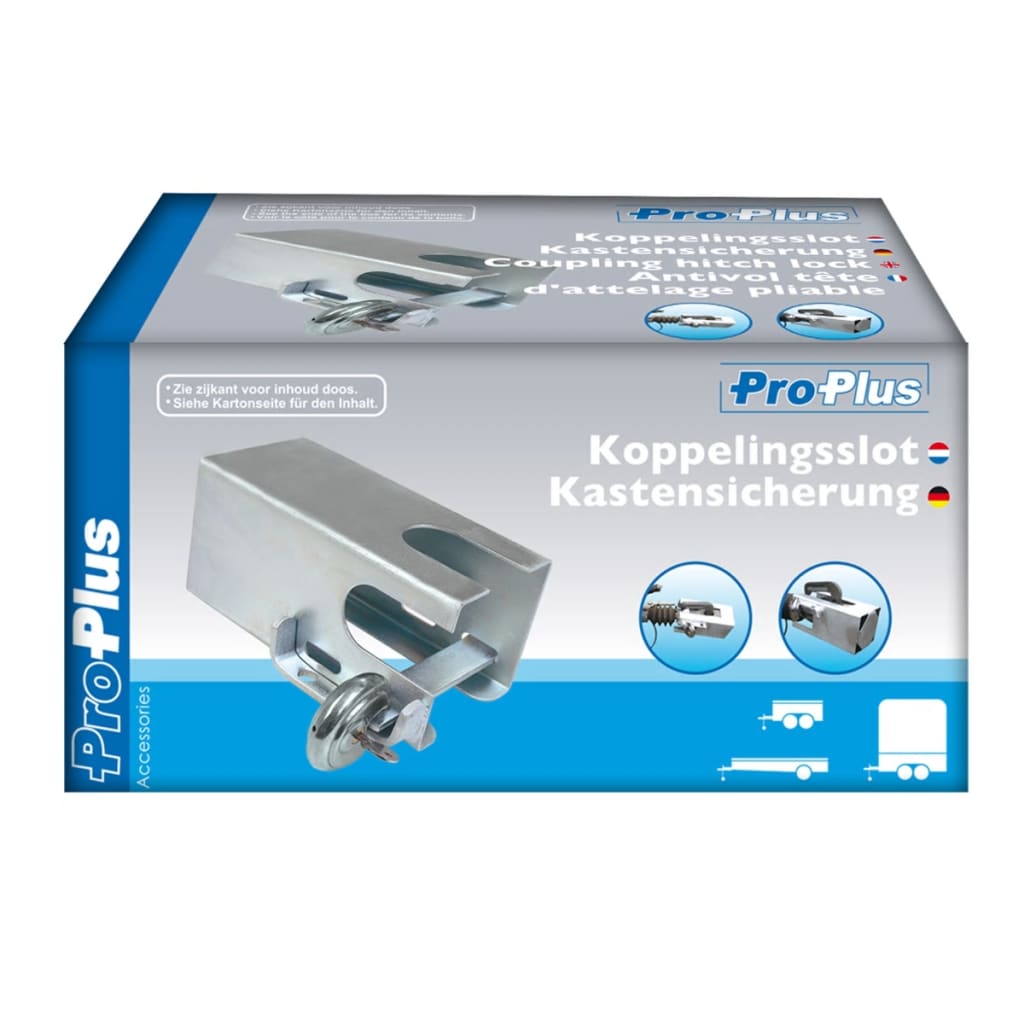 Proplus koblingslås med lås 110x110 mm 341325s - number 7.