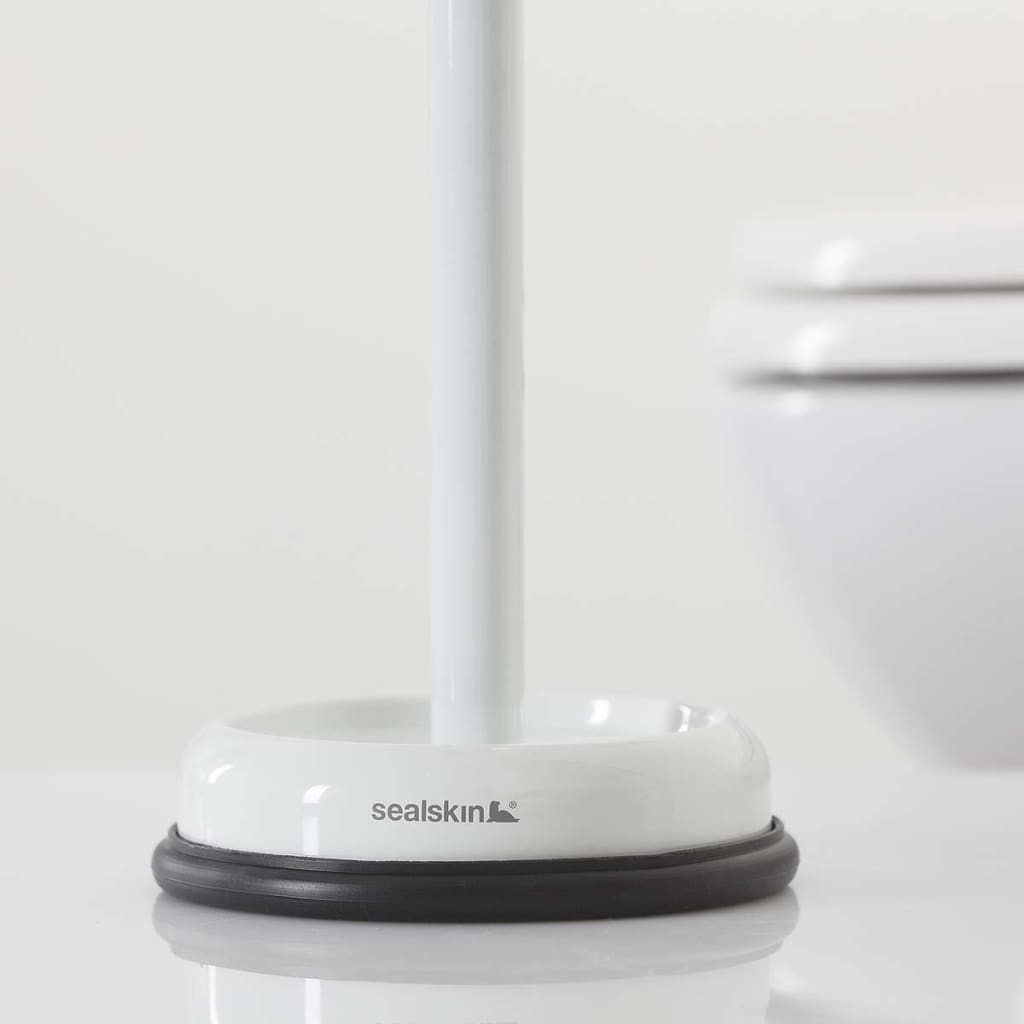 Porte-rouleau de papier toilette sealskin en acier blanc 361731810 - number 3.