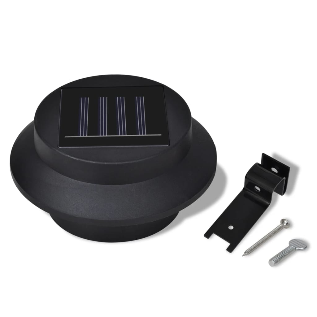 Solar lamps for fences or gutters 6 pcs. black - number 8.