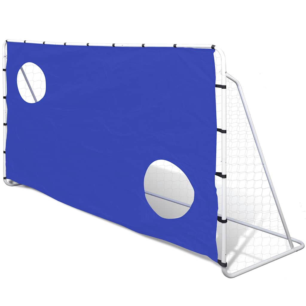 Fodboldmål med sigtemål 240x92x150 cm stål - number 1.