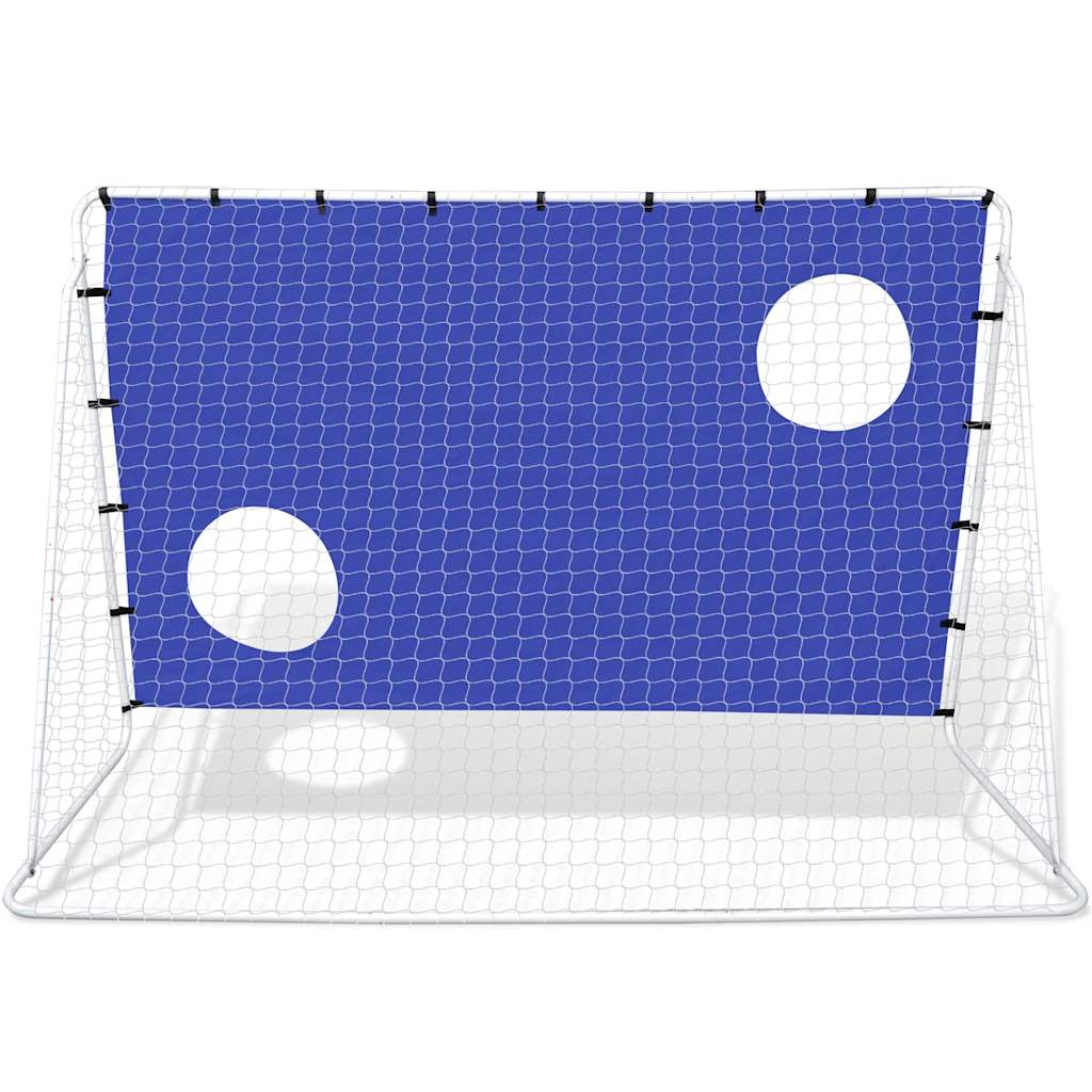 Fodboldmål med sigtemål 240x92x150 cm stål - number 4.