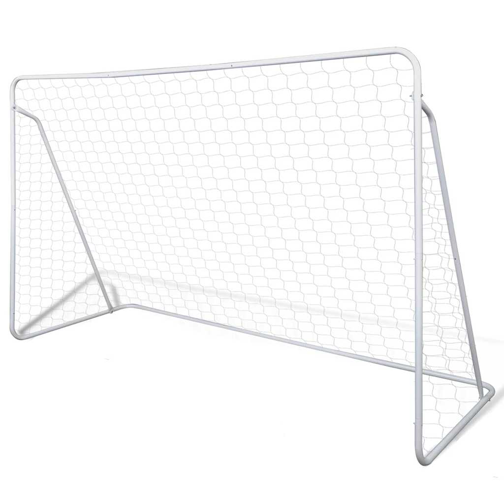 Fodboldmål med net 240x90x150 cm stål - number 1.