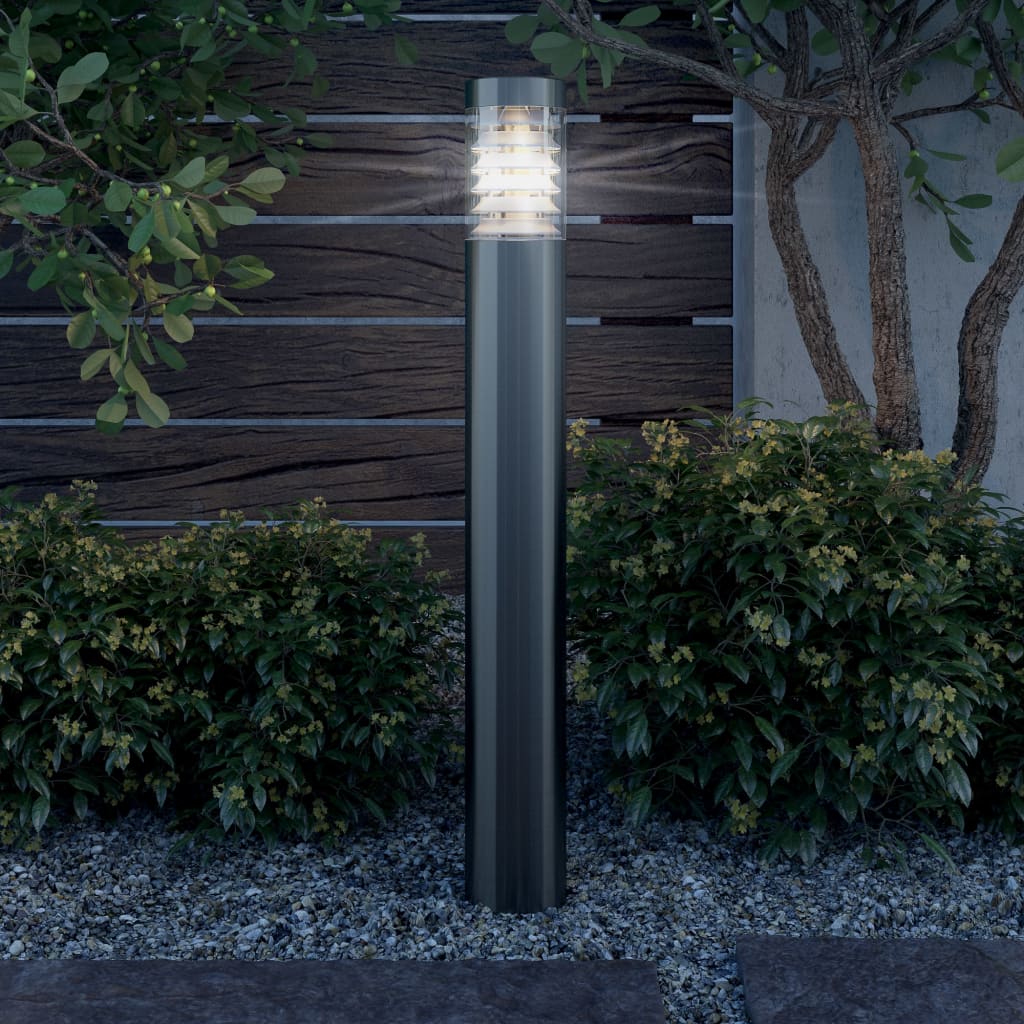 Lampe de jardin d'extérieur sur pied en acier inoxydable - 10 1 x 80 cm (φ xh) - number 5.
