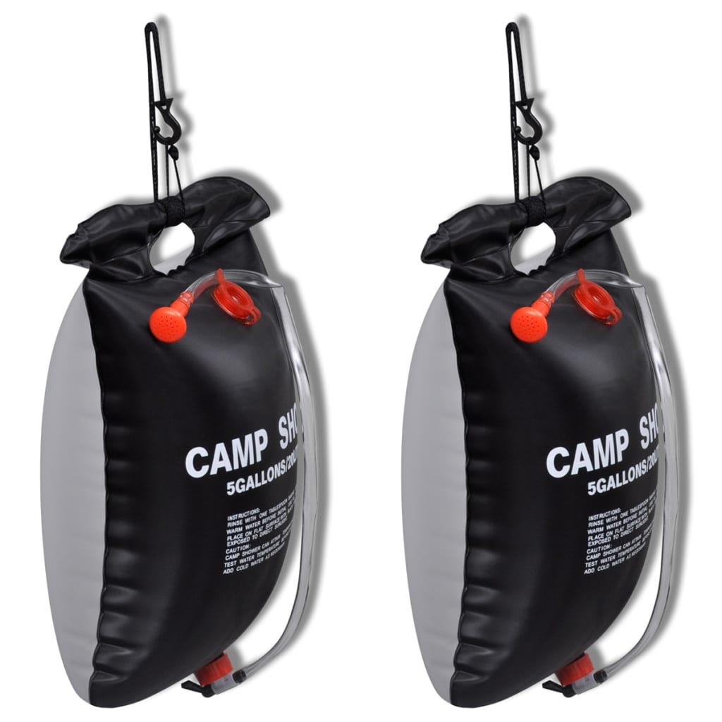 Camp shower solopvarmede campingbrusere 2 stk. 20 l - number 1.