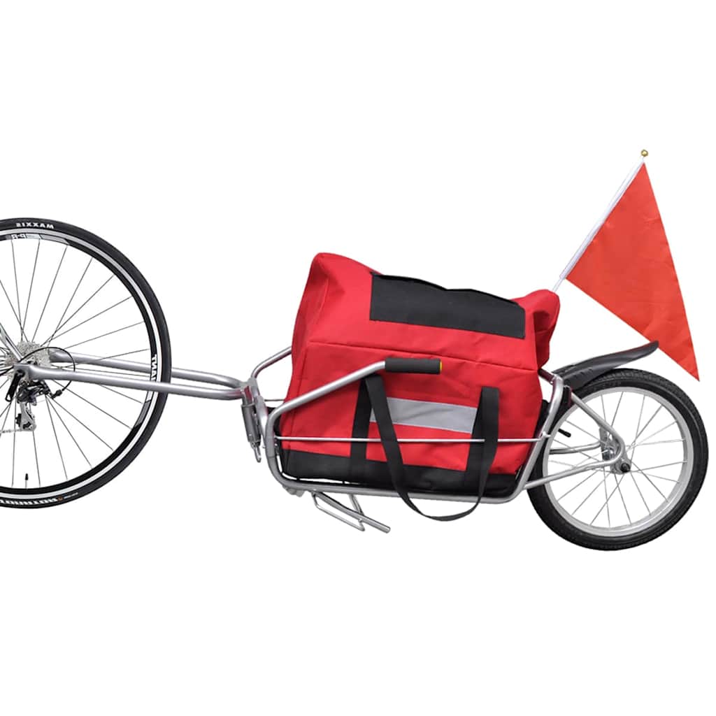 Ethjulet cykelanhænger med opbevaringstaske - number 6.
