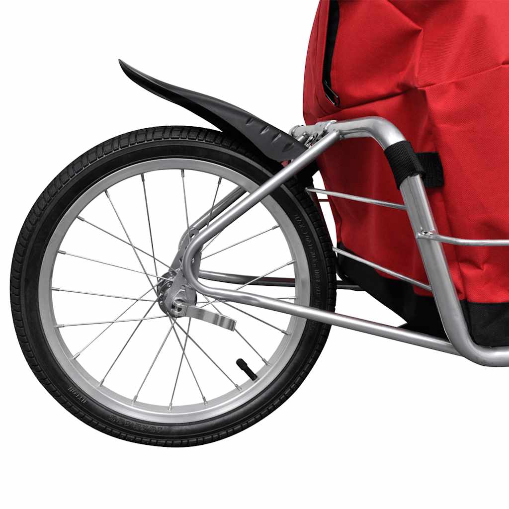 Ethjulet cykelanhænger med opbevaringstaske - number 7.