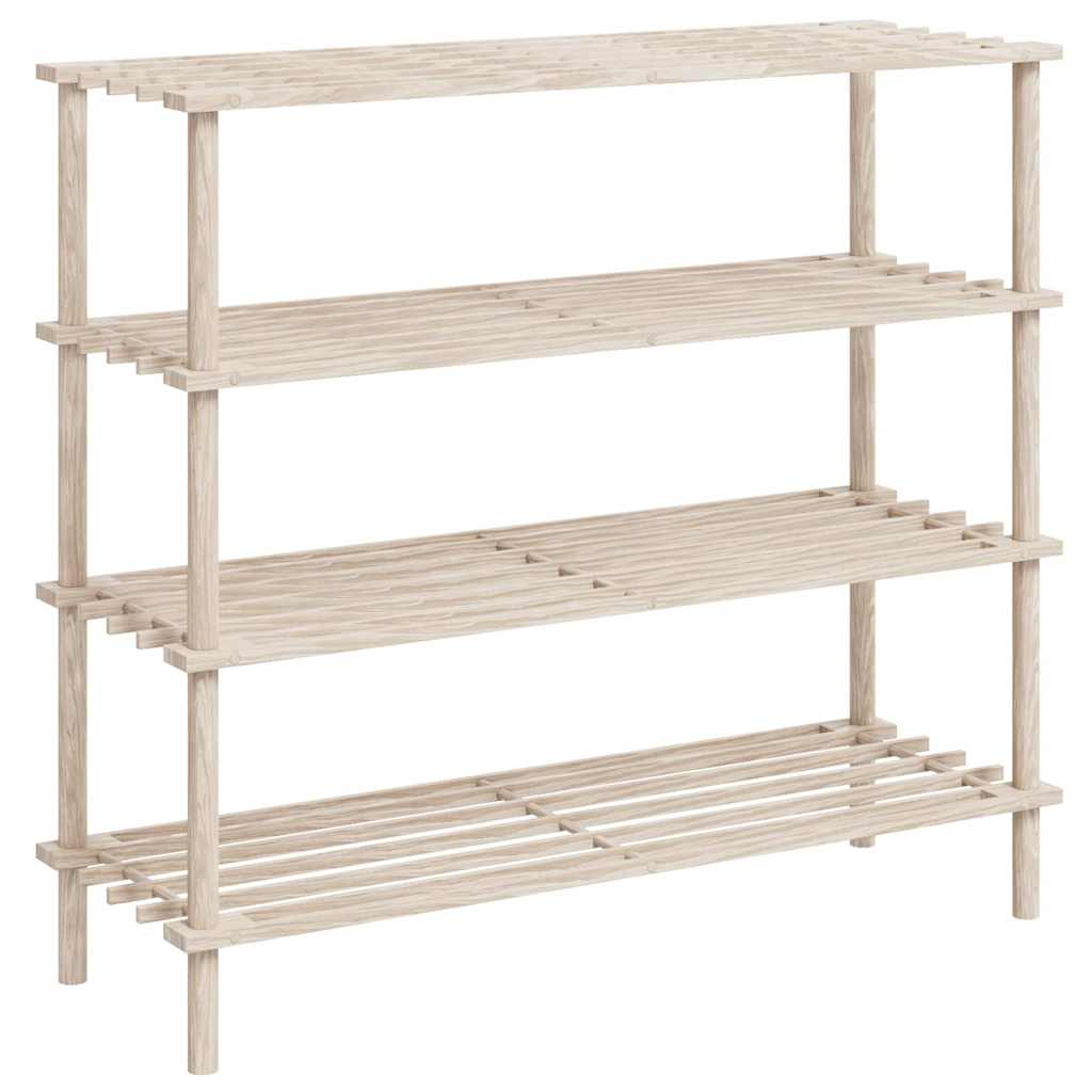 Stalci za cipele sa 4 police 2 kom. puno borovo drvo - number 2.