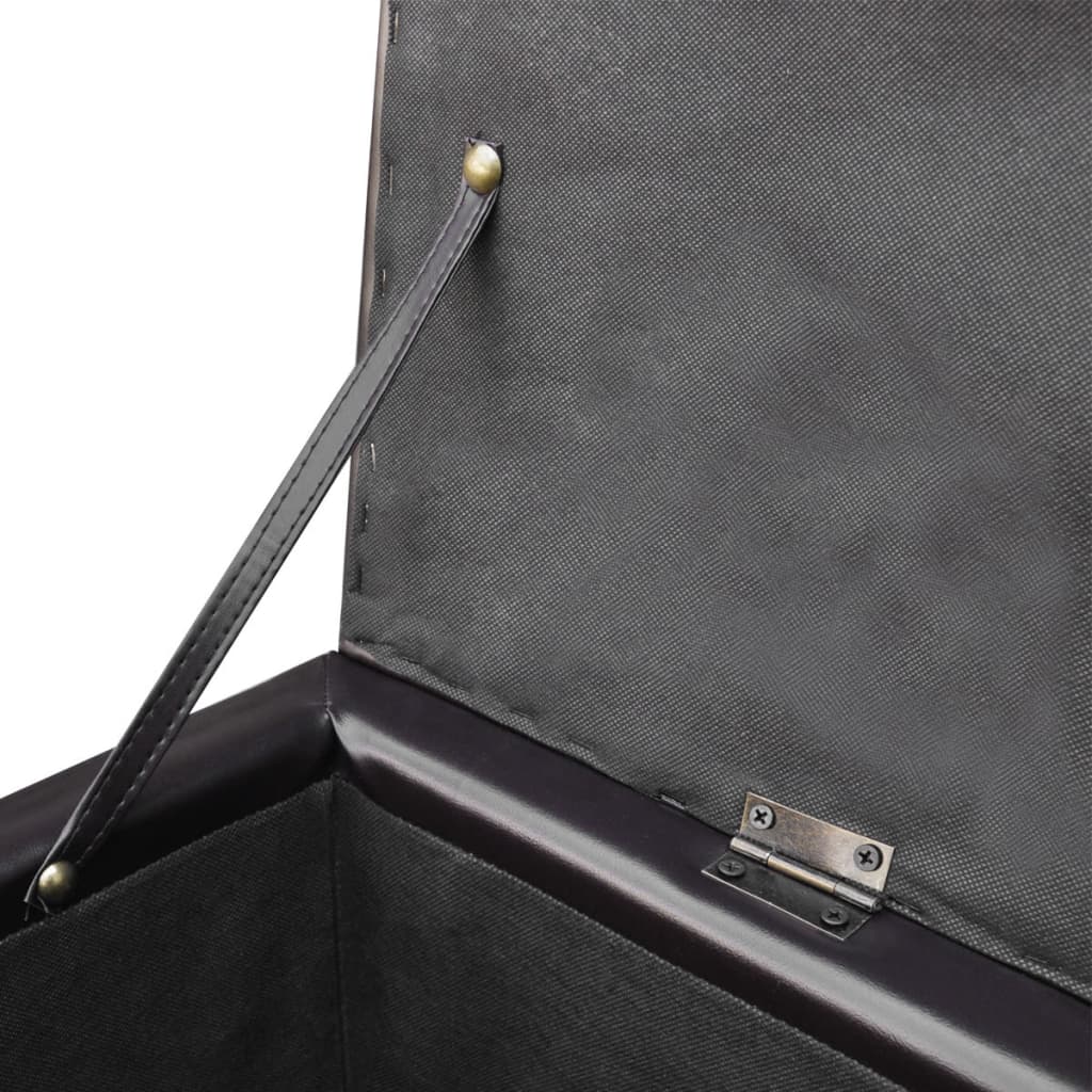 Długa ławka do przechowywania drewno brązowe - number 4.