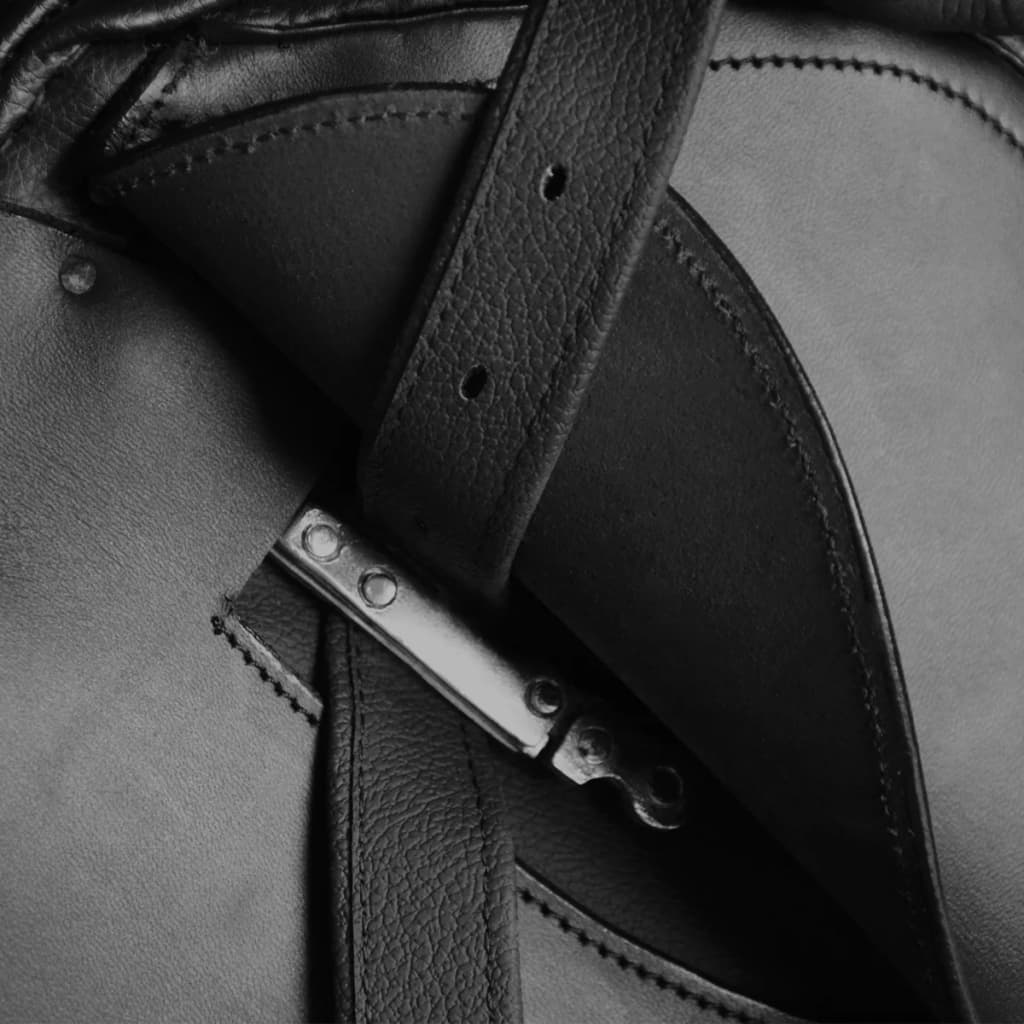 Zadelset 16" echt leer 5-in-1 - zwart, 14 cm - number 9.
