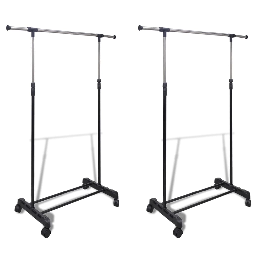 Adjustable clothes racks 2 pcs. 1 hanger bar - number 1.