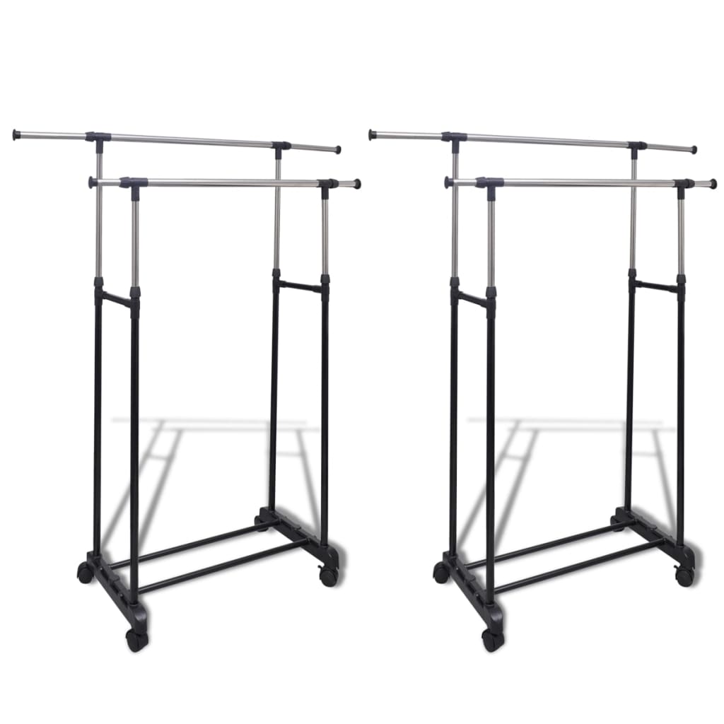 Adjustable clothes racks 2 pcs. 2 hanger bars - number 1.