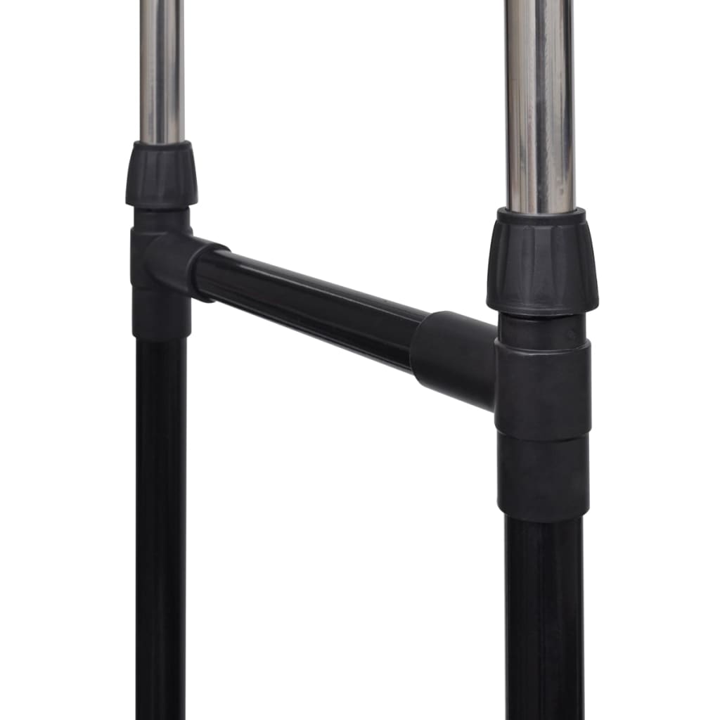 Podesive police za odjeću 2 kom. 2 šipke za vješalice - number 5.