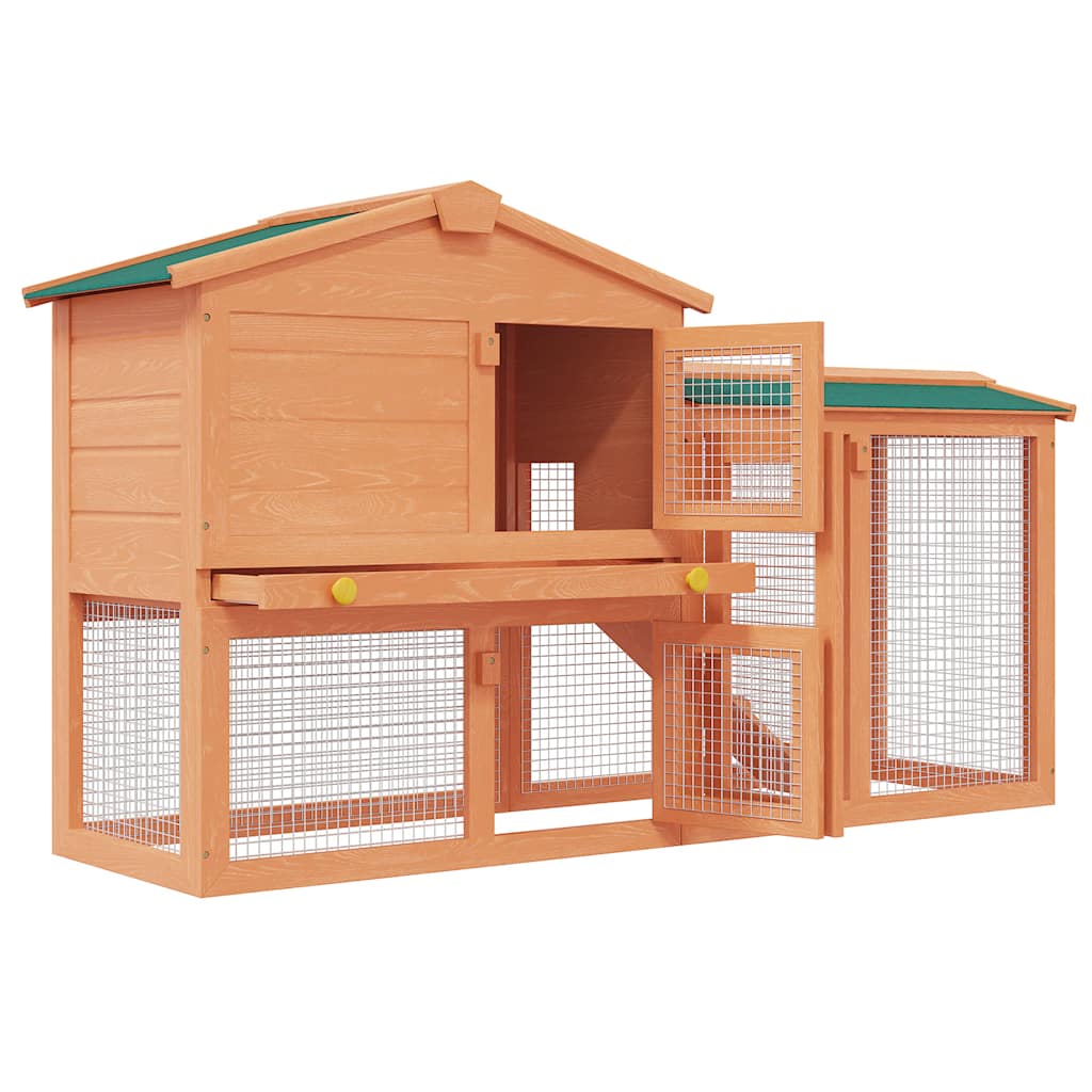 Grande cage d'extérieur en bois pour petits animaux - number 3.