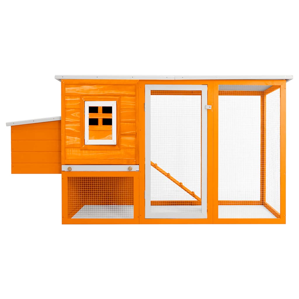 Poulailler extérieur avec 1 nichoir bois - laiton - number 2.